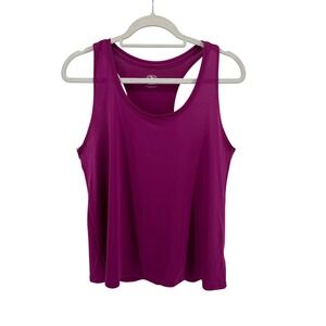 Athletic Works‎ Womens Tank Top Racerback Activewear Purple Size M (8-10)